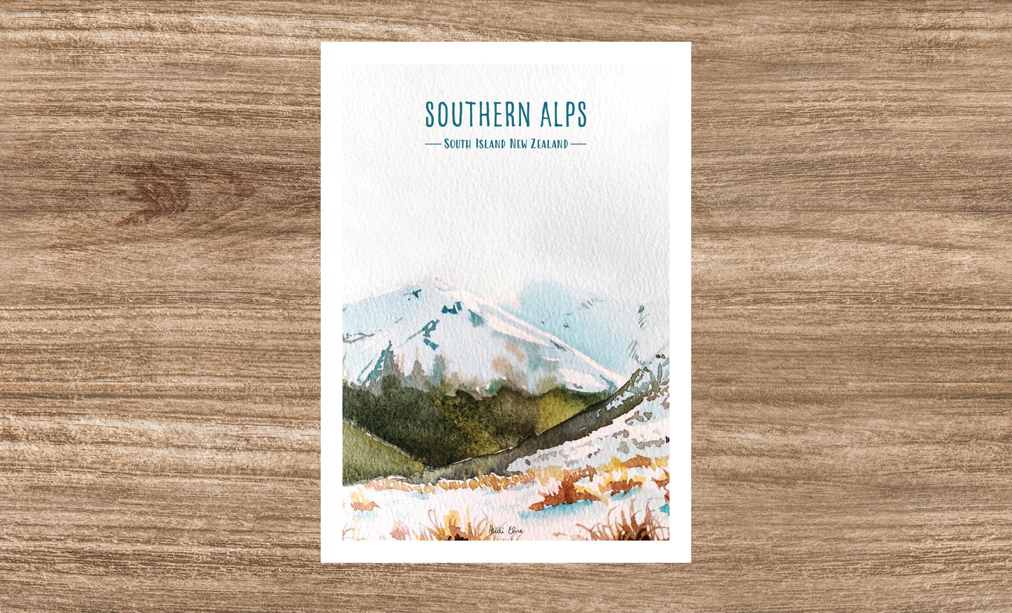 Southern Alps Print